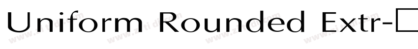 Uniform Rounded Extr字体转换